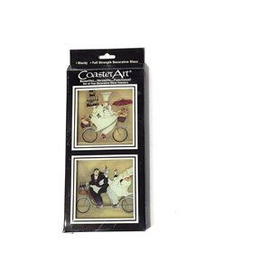 Coaster Art Biking Chefs Square Coasters